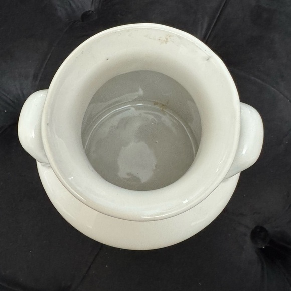 Vintage Ceramic Chicken Hen Crock Jar Jug Kitchen Utensil Holder Country Decor - Picture 4 of 8